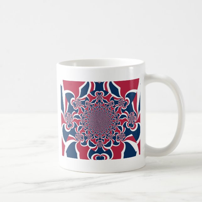 Hakuna Matata Gifts trendy stylish red and blue.jp Coffee Mug (Right)