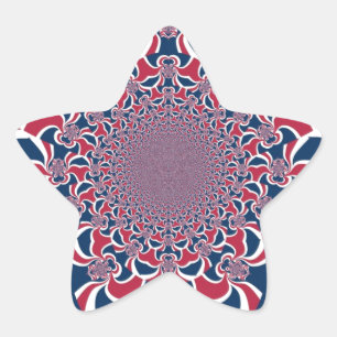 Hakuna Matata Gifts trendy stylish red and blue.jp Star Sticker