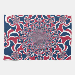 Hakuna Matata Gifts trendy stylish red and blue.jp Tea Towel