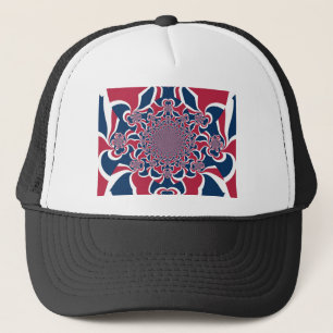 Hakuna Matata Gifts trendy stylish red and blue.jp Trucker Hat