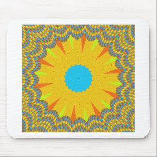 Hakuna Matata golden yellow oil painting Mouse Pad