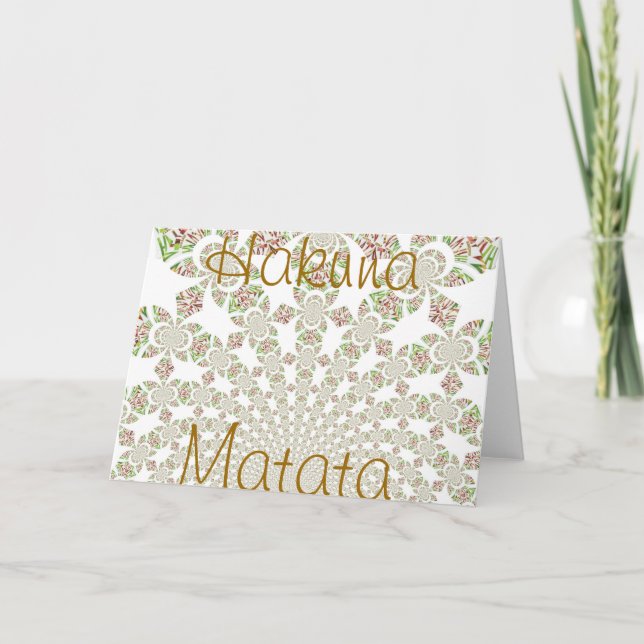 Hakuna Matata Greeting Card (Front)