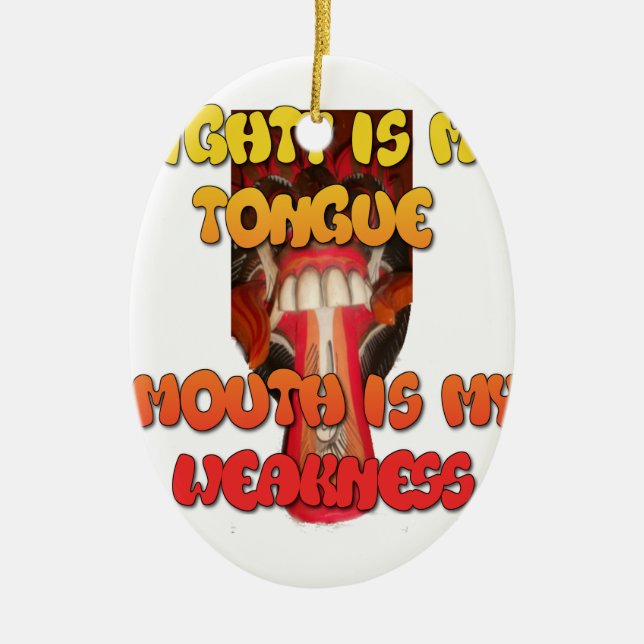 Hakuna Matata HAkuna Matata Big Mouth. Ceramic Ornament (Front)