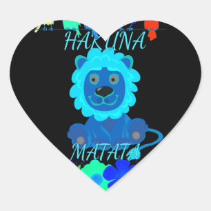 Hakuna Matata Hakunamatata baby lion king.png Heart Sticker