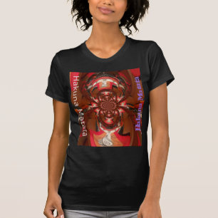 Hakuna Matata Halloween Mask Kaleidoscope Abstract T-Shirt
