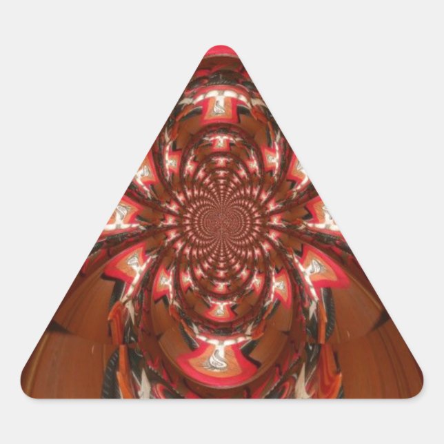 Hakuna Matata Halloween Mask Kaleidoscope Abstract Triangle Sticker (Front)
