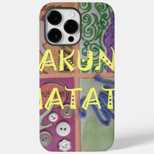 Hakuna Matata Hand Sign Art Print Case-Mate iPhone 14 Pro Max Case
