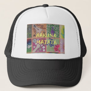 Hakuna Matata Hand Sign Art Print Trucker Hat