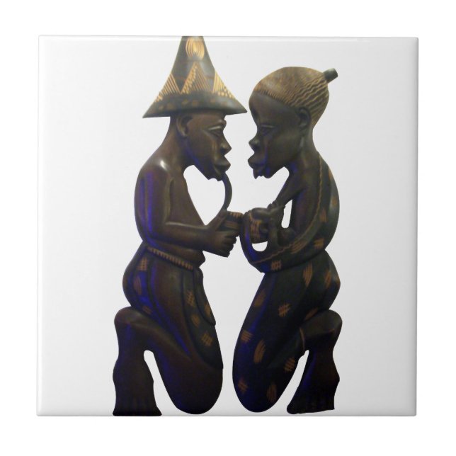 Hakuna Matata Having fun Old School is the best Ceramic Tile (Front)