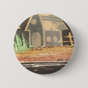 Hakuna Matata Home Sweet Home inspiration quote.jp 6 Cm Round Badge