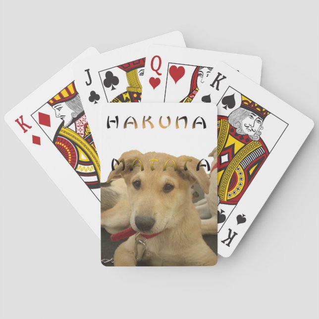 Hakuna Matata I know what you are thinking pinctur Playing Cards (Back)