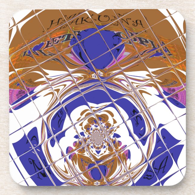 Hakuna Matata I love  Ethiopia Colour design.png Coaster (Front)