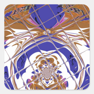 Hakuna Matata I love Ethiopia Colour design.png Square Sticker