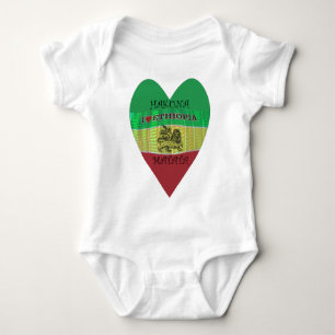 Hakuna Matata I love Ethiopia Colours.png Baby Bodysuit