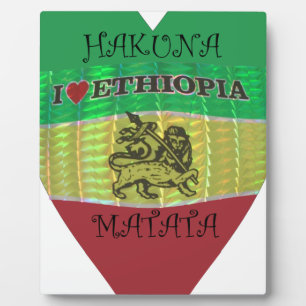 Hakuna Matata I love Ethiopia Colours.png Plaque