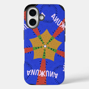 Hakuna Matata Iridiscent Blue iPhone 16 Case