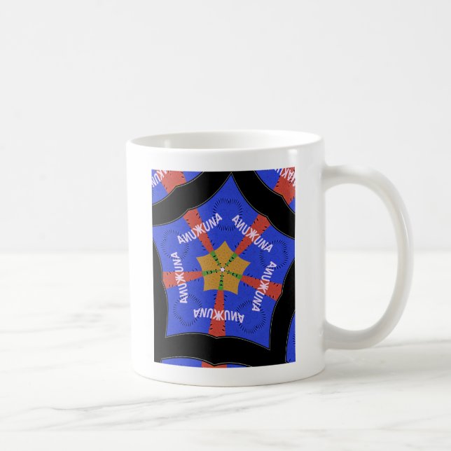 Hakuna Matata Iridiscent Blue Coffee Mug (Right)