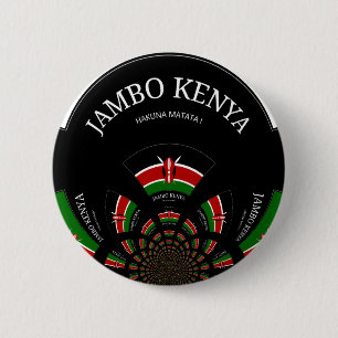 Hakuna Matata Jambo Kenya 6 Cm Round Badge