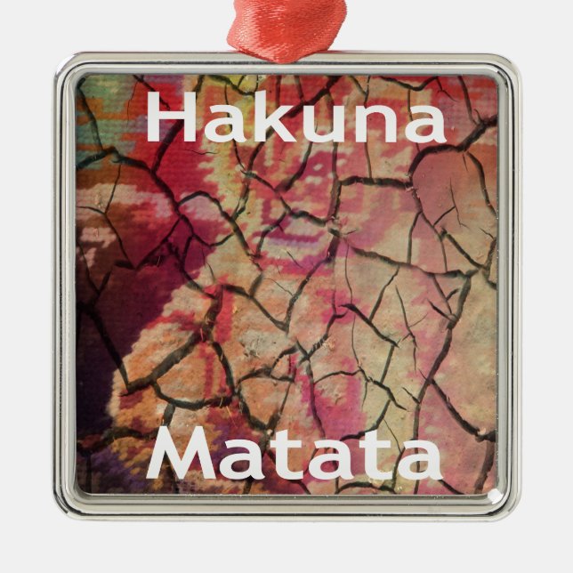Hakuna Matata.JPG Metal Ornament (Front)