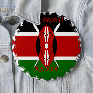 Hakuna matata Karaibu Kenya 6 Cm Round Badge