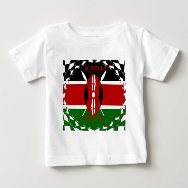 Hakuna matata Karaibu Kenya Baby T-Shirt (Front)