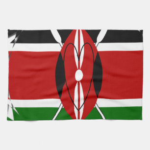 Hakuna matata Karaibu Kenya Tea Towel