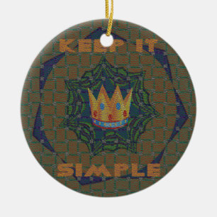 Hakuna matata keep it Simple Ceramic Ornament