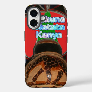 Hakuna Matata Kenya Art Print iPhone 16 Case