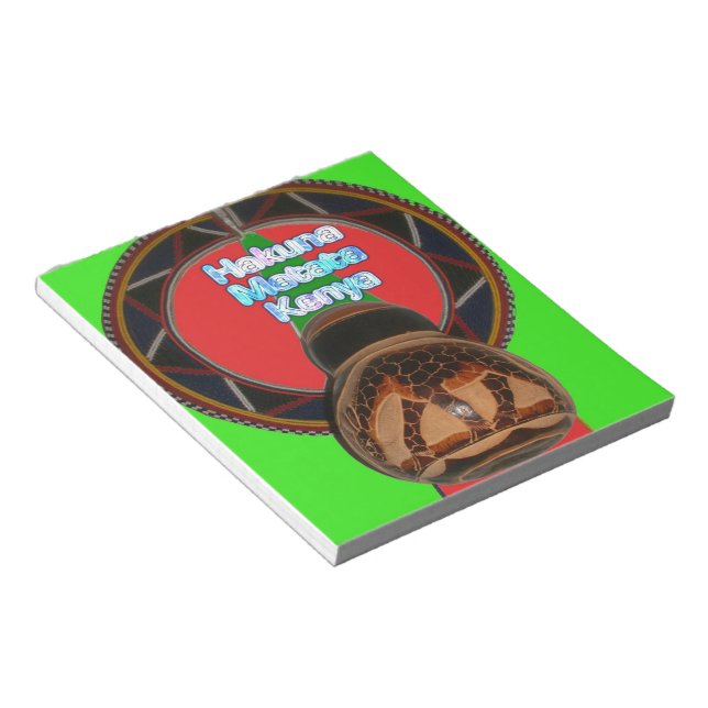  Hakuna Matata Kenya Art Print Customise Product Notepad (Angled)
