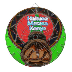 Hakuna Matata Kenya Art Print Dartboard