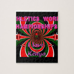 Hakuna Matata Kenya Athletics World Champions I lo Jigsaw Puzzle