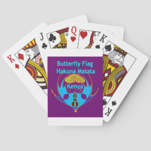 "Hakuna Matata Kenya" Butterfly Art Print/Graphic Playing Cards