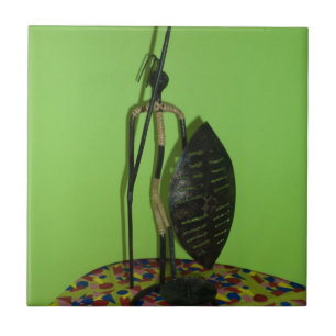 Hakuna Matata Kenya Maasai Ceramic Tile