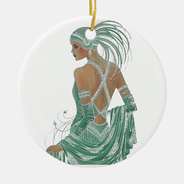 Hakuna Matata Ladies Going Green.png Ceramic Ornament (Front)