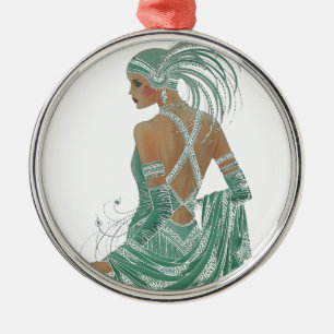 Hakuna Matata Ladies Going Green.png Metal Ornament
