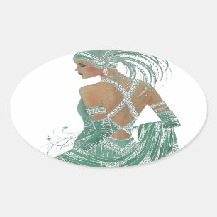 Hakuna Matata Ladies Going Green.png Oval Sticker