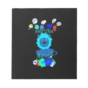 Hakuna Matata Lion Art Print Notepad