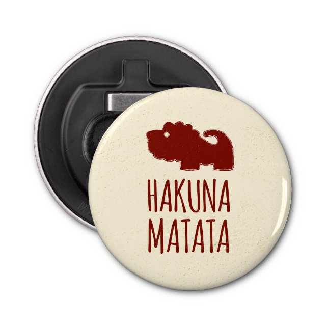 Hakuna Matata Lion Bottle Opener (Front)