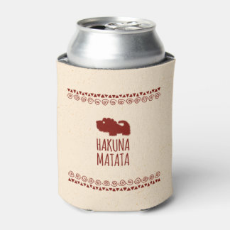 Hakuna Matata Lion Can Cooler