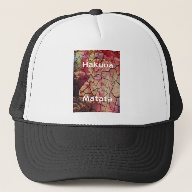 Hakuna Matata Lion Cub Design Trucker Hat (Front)