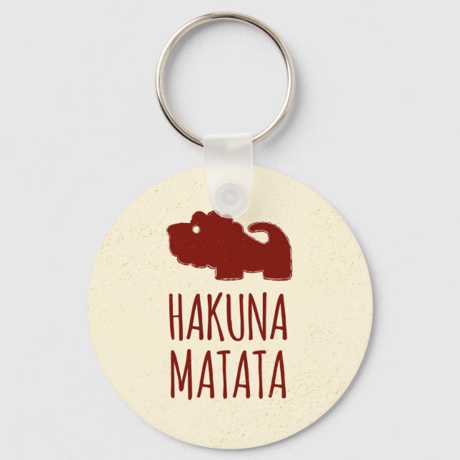 Hakuna Matata Lion Key Ring (Front)