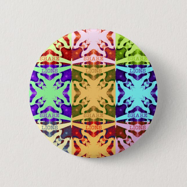 Hakuna Matata lions gift 6 Cm Round Badge (Front)