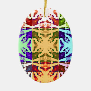 Hakuna Matata lions gift Ceramic Ornament