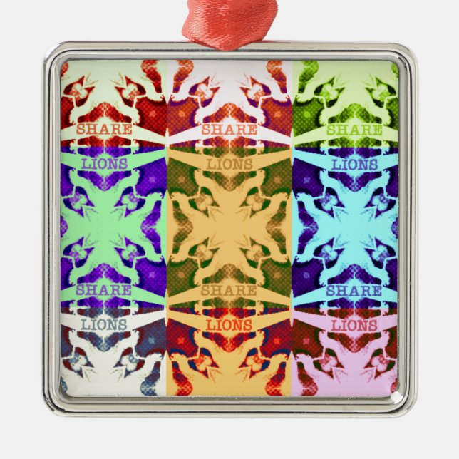 Hakuna Matata lions gift Metal Ornament (Front)