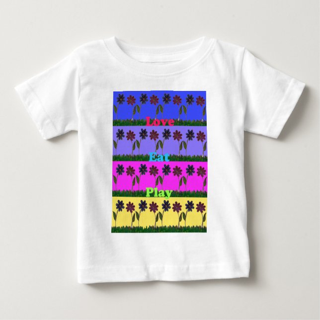 Hakuna Matata Love Eat Play.png Baby T-Shirt (Front)