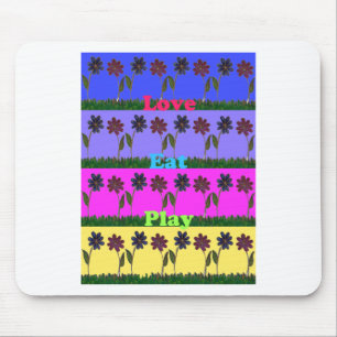 Hakuna Matata Love Eat Play.png Mouse Pad