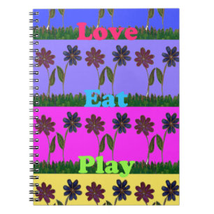 Hakuna Matata Love Eat Play.png Notebook