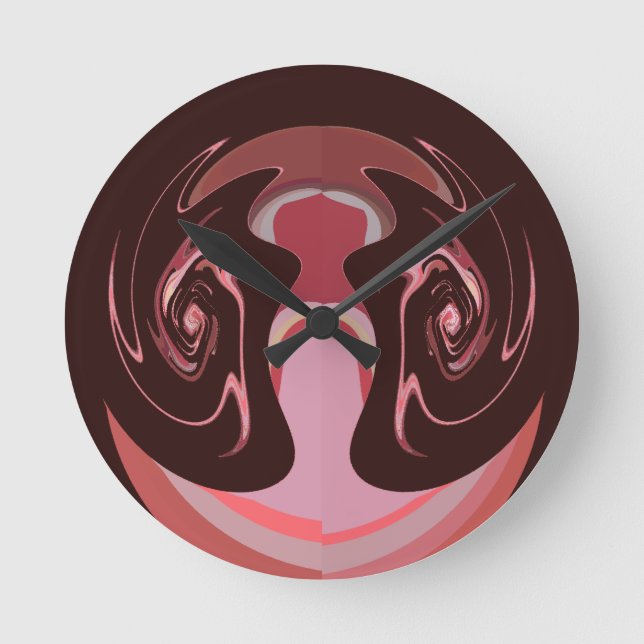 Hakuna matata maskman colours round clock (Front)