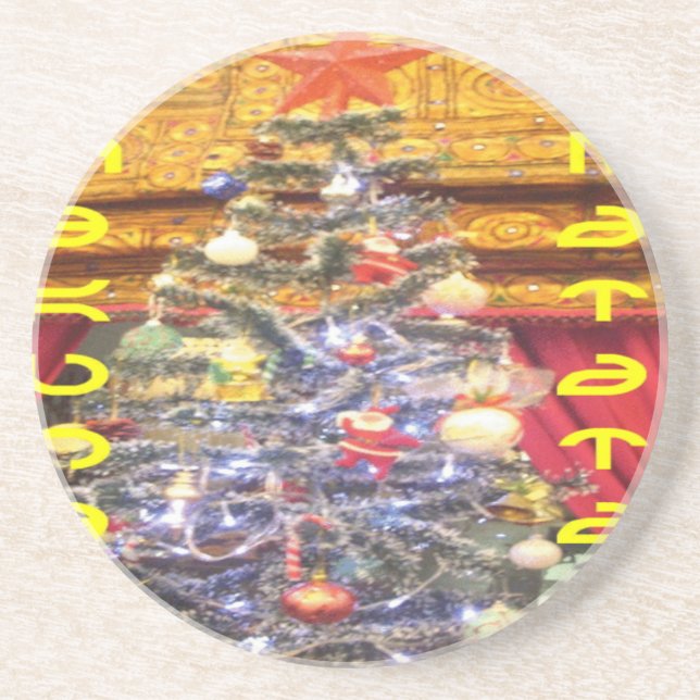 Hakuna Matata Merry Christmas & a Happy New Year.p Coaster (Front)