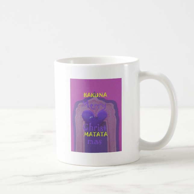 Hakuna Matata Merry Christmas Love  Design.jpg Coffee Mug (Right)